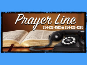 Image of Prayer Line Number and Bible